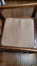 阔邺可定制双面夏季藤席木草凉席冰丝凉垫椅坐垫电脑椅餐椅垫飘窗垫 冰丝浅金+藤席悠然 45X45CM用于电脑椅汽车座 实拍图