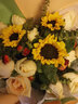 琐拉鲜花速递玫瑰向日葵混搭花束送朋友长辈礼物全国同城配送 向日葵香槟混搭新款花束 实拍图