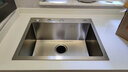 松派厨房水槽304不锈钢水槽双改大单槽水池盆洗菜盆台下盆洗碗槽 左排水槽0涂层-祼盆（无龙头） 550*450mm【国标SUS304假一赔十】 实拍图