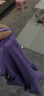 艾舞戈儿童舞蹈服夏季女童芭蕾舞裙练功服幼儿园宝宝表演棉裙考级舞蹈 紫罗兰-长袖-后背蝴蝶 170 实拍图