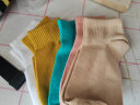俞兆林（YUZHAOLIN）夏季纯色短筒袜子女薄款日系学生运动彩色短袜运动春夏袜 YZL-NW206【混色五双装】 晒单实拍图