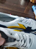 双星八特乒乓球鞋防滑耐磨网球鞋羽毛球鞋儿童排球鞋训练鞋专项运动鞋通用 白黄 38 实拍图