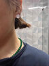 中国黄金（CHINA GOLD）绿玛瑙项链女款素圈散珠新中式国风情人节生日情人节礼物送女朋友 绿玛瑙项链-6MM+中金礼盒 实拍图