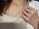 Jay【七夕礼物】和田玉吊坠925银四叶草项链女平安扣送女友 天鹅项链（配证书） 实拍图
