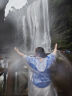 小魔一次性雨衣雨裤成人半透明便携雨衣户外骑行登山徒步雨衣5件装 实拍图