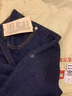 MUJI 女式 弹力 牛仔 宽版裤 BEA31A1A 裤子 长裤 休闲裤 深藏青色 23inch  实拍图