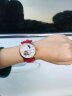 梭伦（SOLLEN）情人节礼物送女友！女士手表全自动镂空机械表防水星空瑞士风腕表 优雅红色 实拍图