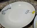 尚行知是 小太阳北欧西餐盘碟子创意陶瓷餐具盘牛排甜品盘家用菜盘早餐盘 圆盘-鸡蛋图案 1个 7英寸 实拍图