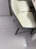 虞萌馨迪现代轻奢靠背椅子餐椅休闲椅咖啡酒店椅北欧椅子简约家用加厚凳子 促销款【灰面+灰背】黑金腿 1张也发货 实拍图