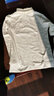 续点高领打底衫男加厚纯色棉长袖t恤男保暖弹力修身紧身卫衣男士冬季 白色高领 加厚 2XL 码148-162斤左右 实拍图
