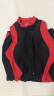 泳劲（YONJEN）平角连体 鲨鱼皮 女士游泳衣  显瘦保守 高领不露 有加大码 Y1922 黑红 XL(1.65米/125斤) 晒单实拍图