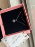乔柏妲铂金项链女白金女士生日七夕情人节礼物成人送女友老婆 【本地仓】银镀金-天空蓝项链 实拍图