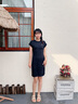 Calvin KleinJeans【不晒系列防晒】夏季女士ck户外休闲通勤连衣裙J224367 BEH-墨夜黑 XS 实拍图