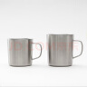 无印良品（MUJI）不锈钢双层马克杯 咖啡杯 办公室水杯杯子保温保冷 银色 380ml 实拍图