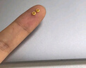 喜上眉梢足金999古法金珠车轮隔珠哑光磨砂面转运珠散珠隔片手工DIY手绳 0.16g 厚款车轮珠单颗 实拍图