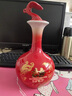 信义德景德镇陶瓷酒瓶密封酒坛空瓶如意酒壶创意装饰白酒罐家用酒壶酒具 2斤红色平安如意单瓶 实拍图