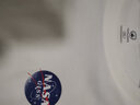NASA GISS联名款2022情侣压花纯棉圆领长袖T恤男女款宽松上衣潮牌 长袖8008白色 XL 建议120-135斤 实拍图