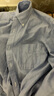 无印良品 MUJI 男式 棉水洗牛津 纽扣领 长袖衬衫 衬衣外套纯棉全棉 萨克森蓝 S (165/84A) 实拍图