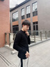 宾色半高领毛衣男冬款纯色休闲加绒加厚保暖打底衫修身秋冬针织衫男装 【半高领】黑色 M【合适90-100斤】 实拍图
