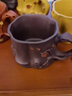 藏壶天下 宜兴紫砂杯主人杯 品茗杯个人杯茶碗 岁寒三友小杯单只 紫泥红花款 实拍图