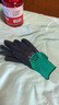 吉手轮胎橡胶X5手套劳保耐磨耐用工作透气带胶皮工地干活防水防滑 绿黑发泡王-国产胶/舒适防滑 6双 实拍图