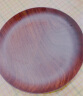 黑胡桃圆形点心碟 日式木盘 零食水果盘 早餐木碟 出口碟 20cm整木 实拍图