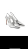 CHARLES&KEITH时尚链条尖头高跟鞋凉鞋女士鞋生日礼物CK1-60280377 Silver银色 36 晒单实拍图