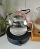 正扬 电陶炉煮茶器玻璃烧水壶煮茶壶功夫茶具套装家用养生壶泡茶蒸煮 进水壶(蒸/煮)简约/黑+四把杯 实拍图