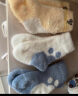 尼多熊儿童袜新生儿秋冬加厚保暖婴儿珊瑚绒中长筒宝宝袜子0-6个月 实拍图