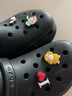 卡骆驰crocs檀健次同款复古洞洞鞋女鞋厚底老爹鞋小鲸鱼洞洞鞋206302 骨白色-2Y2(含智必星) 39 (250mm) 实拍图