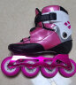 乐秀（ROADSHOW）轮滑鞋溜冰鞋碳纤花式儿童速桩旱冰鞋速滑专业平花男女KX4滑冰鞋 粉色3D套装 M (中码33-35#) 实拍图