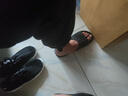 夏季透气网面鞋男软底工作鞋轻便时尚百搭休闲鞋男士运动跑步鞋 M01黑色 43 实拍图