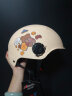 Andes HELMET 3c认证电动电瓶车头盔男士女款四季通用夏季防晒半盔安全帽哈雷 滑板兔无镜+【馈黑中】 均码 实拍图