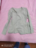 好波秋衣秋裤女男薄款棉秋衣红内衣套装情侣女打底内衣女套装HLL2111 女款藕色 L （女165或男175） 实拍图