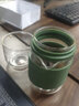 美斯尼 旅行茶具套装快客杯便携茶具包泡茶壶玻璃茶杯过滤网一壶二杯玻璃迷你功夫茶具套装旅行出差茶具 墨绿色 实拍图