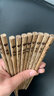 木之初  实木质分餐筷子一家人竹筷子无漆无蜡家用一人一筷刻字家庭称呼 鸡翅【爷奶爸妈宝贝宝贝】6双 实拍图