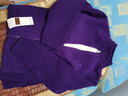 奉孝中老年女装摇粒绒卫衣妈妈装秋装外套老年人衣服秋冬奶奶装 604款深紫 2XL（建议115-130斤） 实拍图