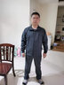 花花公子运动套装男士三件套爸爸装春秋季中老年人休闲宽松大码跑步运动服 89205深蓝色【春秋款三件套】 XL【建议121-140斤左右】 实拍图