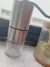 手磨咖啡机家用便携磨豆机咖啡豆研磨机手摇磨豆器意式研磨器小型 不锈钢本色 实拍图