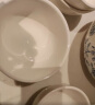 靓佳 纯白陶瓷米饭碗 陶瓷碗 汤碗  陶瓷餐具 加厚防烫 5英寸4个装 实拍图