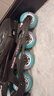 罗勒布雷德（Rollerblade）轮滑鞋儿童溜冰鞋专业男孩女童初学者全套装可调节旱冰FURY 黑祖母绿鞋 M （33-38码） 实拍图