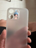今舞 适用苹果13手机壳超薄磨砂iphone13promax全包13mini男女款简约商务半软硬轻薄PP壳保护套 苹果13Pro 透明白【经典轻薄防指纹】 实拍图