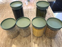 欣美雅 食品玻璃密封罐茶叶罐大容量杂粮收纳盒坚果罐子储物罐零食收纳罐玻璃瓶带盖 莫兰迪绿储物罐大号*2+中号*4+杯刷+标签 实拍图