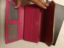 班亚奴（banyanu）钱包女长款三折2025新款女士皮夹时尚真皮大容量多卡位品牌钱夹 玫红色-防盗刷 实拍图