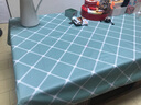 颖爵 餐桌布欧式防水防油防烫免洗台布PVC桌布网红茶几布艺小清新圆桌 加厚款-三角桌布 100x160 茶几专用 实拍图