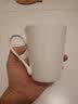 天城一品  陶瓷杯子马克杯纯白简约喝水杯广口杯牛奶杯咖啡杯白瓷茶杯   V型杯-无盖 实拍图