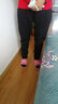 PHJ 时尚休闲裤女夏季新款百搭简约女裤高腰显瘦小脚哈伦裤萝卜裤 黑色-长裤 XL 实拍图