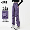 JEEP SPIRIT冲锋裤女2024新款春秋季户外防风防水速干伞兵登山裤休闲长裤 女款-紫色 S 实拍图