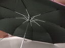 天堂伞雨伞男士全自动加大三折晴雨伞折叠太阳伞防晒遮阳伞广告定制logo 酒红色（黑胶升级款） 实拍图