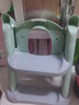 Joying Baby儿童坐便器辅助器马桶梯椅女宝宝小孩男孩厕所马桶架盖婴儿座垫圈 阶梯式座便器 绿色 硬垫款 实拍图